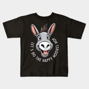 happy hooves donkey Kids T-Shirt